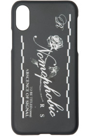 Raf Simons - Black Nomophobic iPhone X Case