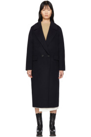 The Loom - Navy Wool Double Coat