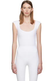 Gil Rodriguez - White El Tigre Cap Sleeve Bodysuit