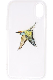 Axel Arigato - Étui pour iPhone X transparent Bird
