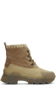 Mou - Bottes lacées beiges