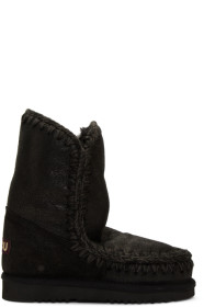 Mou - Bottes mi-mollet noires 24