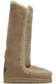Mou - Bottes hautes beiges 40