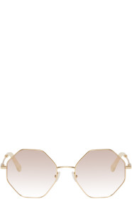 Chloé - Gold Octagon Sunglasses