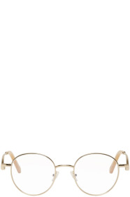 Chloé - Gold & Tortoiseshell Metal Round Glasses