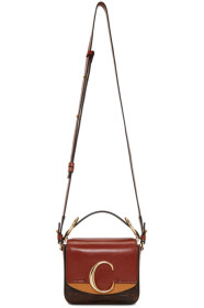 Chloé - Red Mini Lizard 'Chloé C' Bag