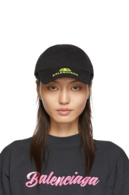 Balenciaga - Black & Yellow New Logo Cap