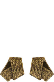 Balenciaga - Gold Mesh Earrings