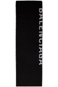 Balenciaga - Black & White New Logo Scarf