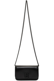 Balenciaga - Sac portefeuille à chaîne noir B.