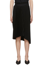 Balenciaga - Black Fancy Pleat Skirt