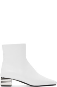 Balenciaga - White Typo 40mm Boots