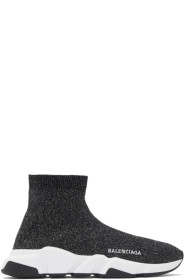 Balenciaga - Black Lurex Speed Sneakers
