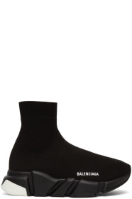 Balenciaga - Black & White Speed Sneakers