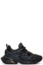 Balenciaga - Black Track.2 Open Sneakers