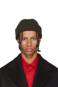 Burberry - Bonnet côtelé brun