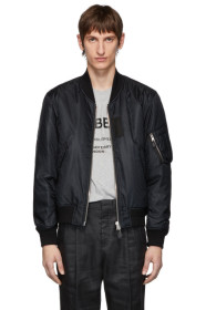 Burberry - Reversible Black Monogram Norwich Bomber Jacket