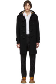 Burberry - Black Wool Greenwich Duffle Coat