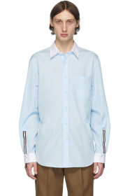 Burberry - SSENSE 独家发售蓝色府绸衬衫