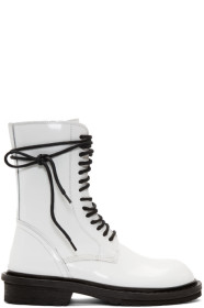 Ann Demeulemeester - SSENSE 独家发售白色 Low Rider 中筒靴