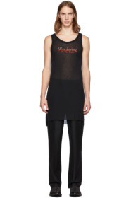 Ann Demeulemeester - Black 'Wandering In The Dark' Tank Top