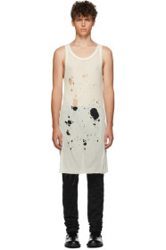 Ann Demeulemeester - Off-White Holes Tank Top