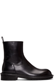 Ann Demeulemeester - Bottes à glissières noires Tucson