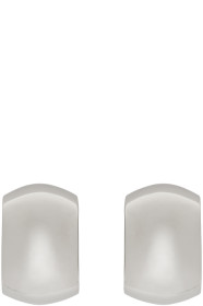 Marni - Silver Oversized Curve Earrings