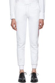 Thom Browne - White Classic Loopback Lounge Pants