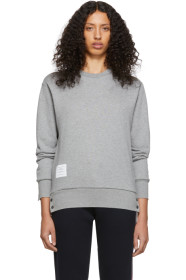 Thom Browne - Grey Classic Loopback Crewneck Sweatshirt