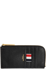 Thom Browne - Black Half Zip Around Wallet
