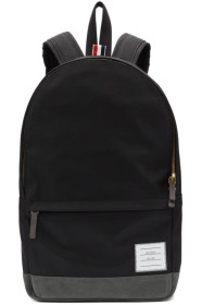 Thom Browne - Sac à dos déstructuré à base en cuir noir