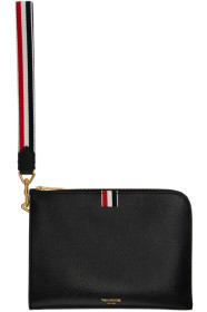 Thom Browne - Porte-documents noir Small Gusset Wrist