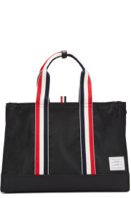Thom Browne - Cabas à glissière noir East West