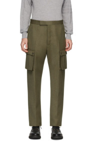 Thom Browne - Pantalon cargo vert Norfolk