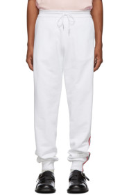 Thom Browne - White Classic RWB Stripe Lounge Pants
