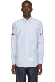 Thom Browne - Blue Classic Point Collar Armband Shirt