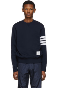 Thom Browne - Navy Classic 4-Bar Sweatshirt