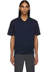 Thom Browne - Navy Relaxed Fit Polo