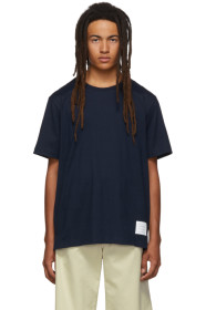 Thom Browne - Navy Side Slit Relaxed Fit T-Shirt