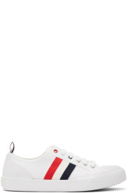 Thom Browne - Baskets en toile blanches Trainer