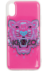 Kenzo - 粉色 & 蓝色 3D 虎头 iPhone X/Xs 手机壳
