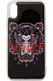 Kenzo - 黑色 3D 虎头徽标 iPhone X/XS 手机壳