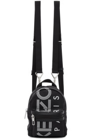 Kenzo - Black Mini Logo Backpack