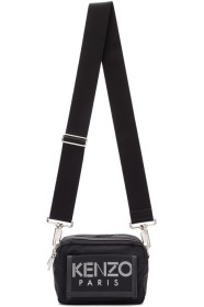 Kenzo - Black Sport Logo Crossbody Bag