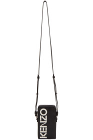 Kenzo - Black Kontrast Zip Phone Bag