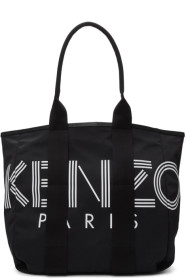 Kenzo - 黑色徽标托特包