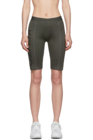 Kenzo - Green Logo Sport Cyclist Shorts