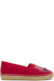 Kenzo - Red Neoprene Classic Tiger Espadrilles