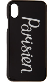 Maison Kitsuné - 黑色“Parisien” iPhone X 手机壳